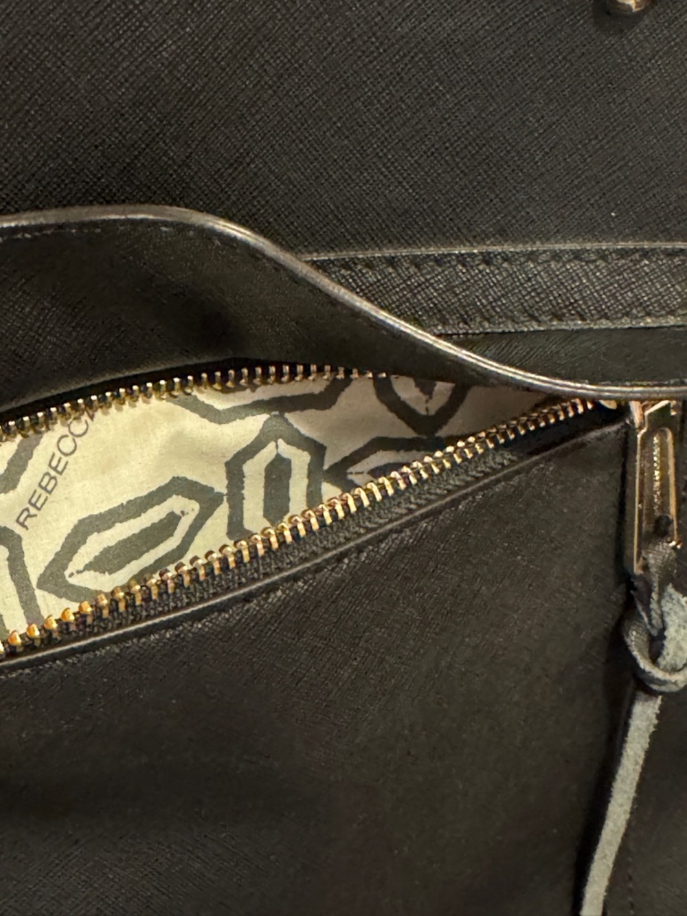 Rebecca Minkoff Saffiano Leather Large MAB Tote Shoulder Bag Black $295.00 - Picture 9 of 16